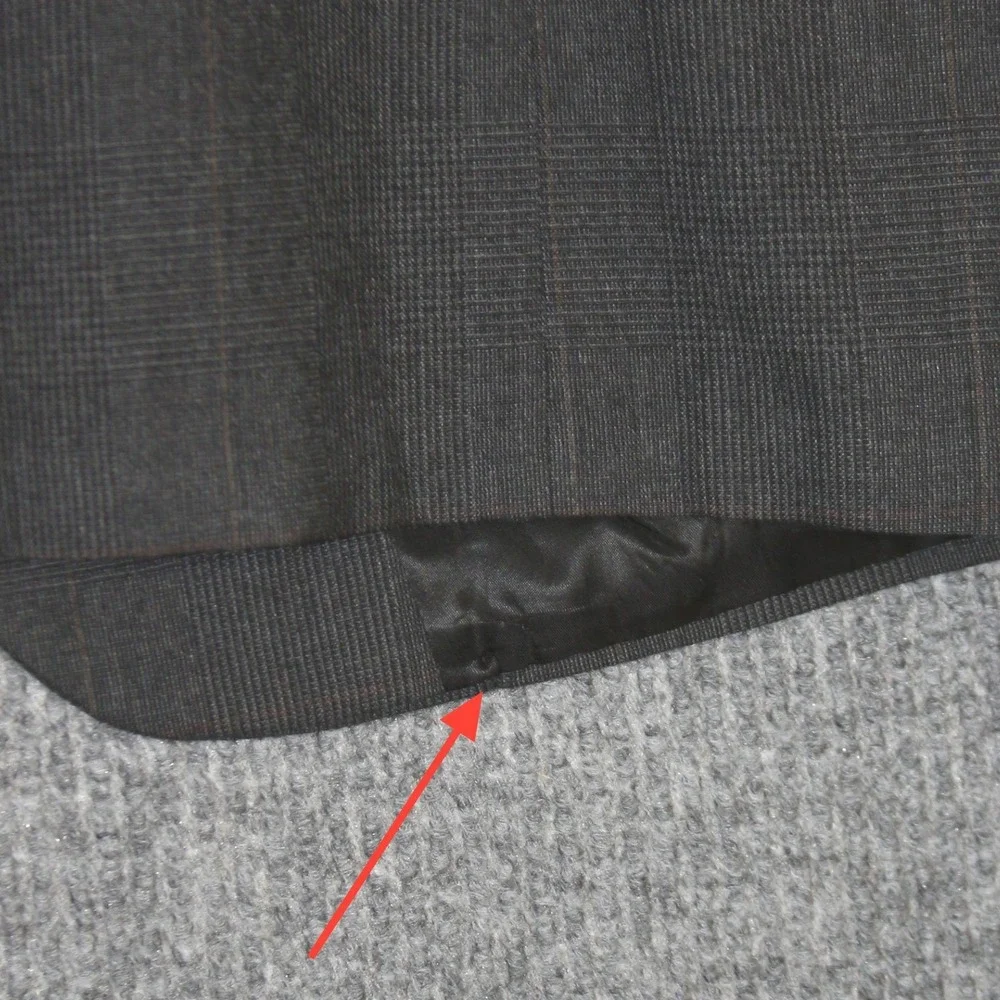 Vintage‎ Kingsridge Blazer Mens 42R Grey Plaid Custom Fabric Wool Office Attire